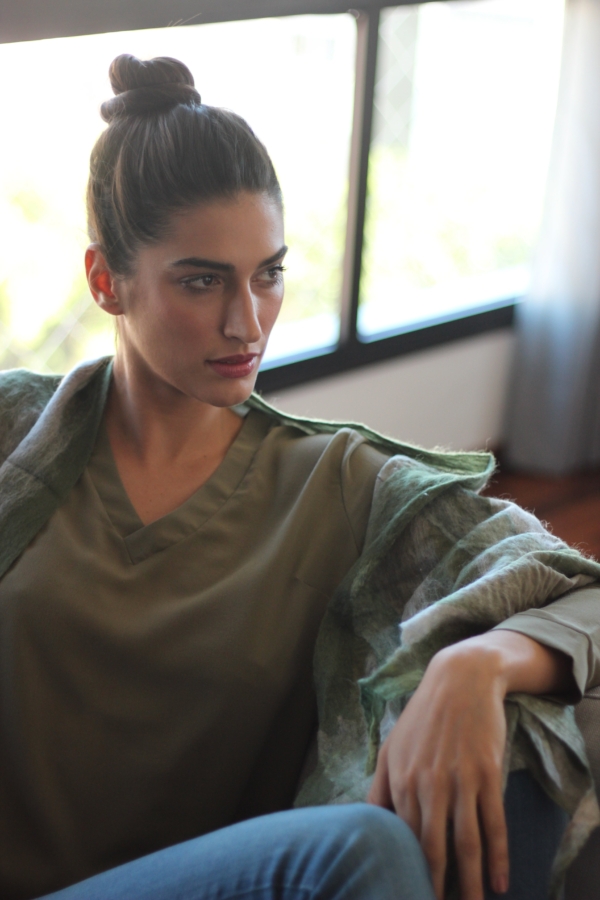 Camisa de Seda Nero VII